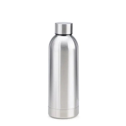 GARRAFA EM INOX PAREDE DUPLA - PRATA - 500 ML