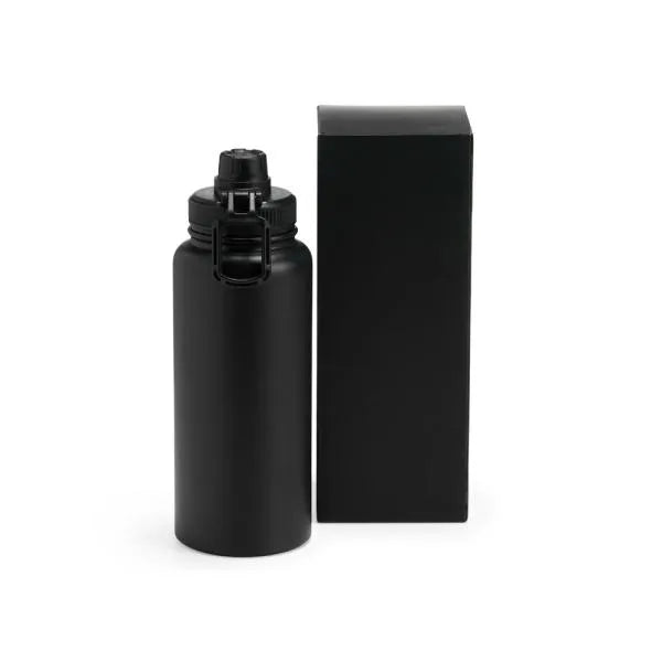 GARRAFA PAREDE DUPLA NA COR PRETA - 950 ML