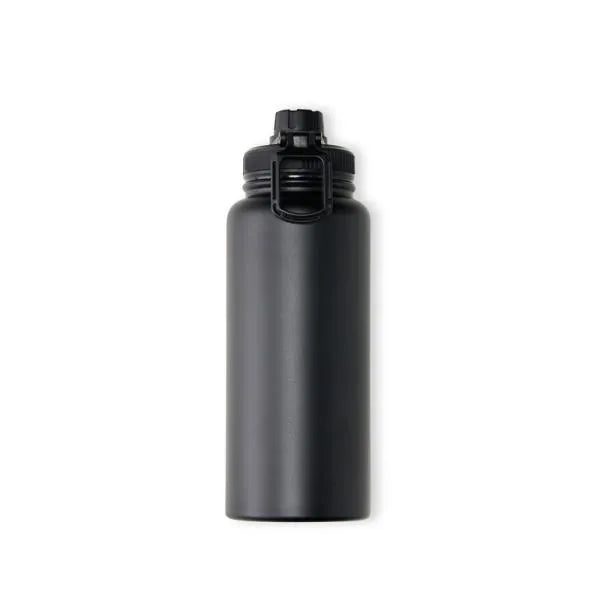 GARRAFA PAREDE DUPLA NA COR PRETA - 950 ML