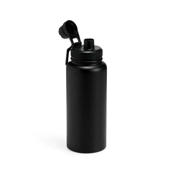 GARRAFA PAREDE DUPLA NA COR PRETA - 950 ML