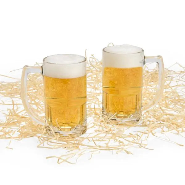 JOGO DE CANECAS DE VIDRO P/ CERVEJA 340 ML - 2 PÇS - NÃO ACOMPANHA A GARRAFA