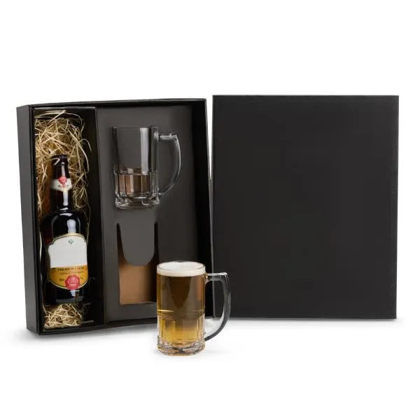 JOGO DE CANECAS DE VIDRO P/ CERVEJA 340 ML - 2 PÇS - NÃO ACOMPANHA A GARRAFA