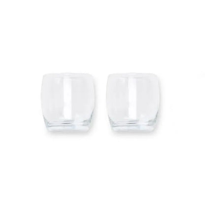 JOGO DE COPOS DE VIDRO P/ WHISKY 330 ML COM PORTA COPO - 4 PÇS - NÃO ACOMPANHA A GARRAFA
