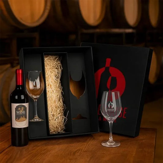JOGO DE TAÇAS DE VIDRO PARA  VINHO 490 ML - 2 PÇS