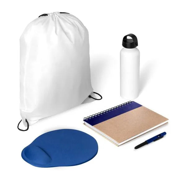 KIT BOAS VINDAS - 5 PÇS - BRANCO/AZUL