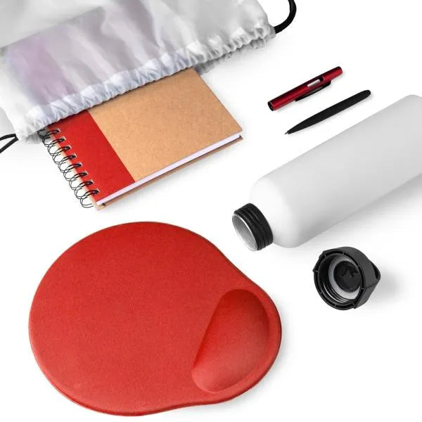 KIT BOAS VINDAS - 5 PÇS - BRANCO/VERMELHO