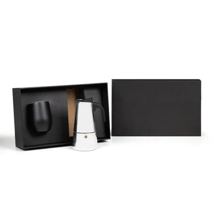 KIT CAFETEIRA ITALIANA E COPO TÉRMICO - 2 PÇS