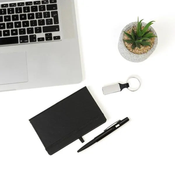 KIT CHAVEIRO, CADERNO E CANETA - 3 PÇS