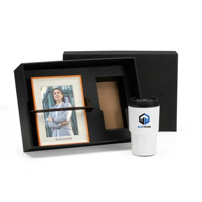 KIT COPO TÉRMICO E PORTA RETRATO - 2 PÇS