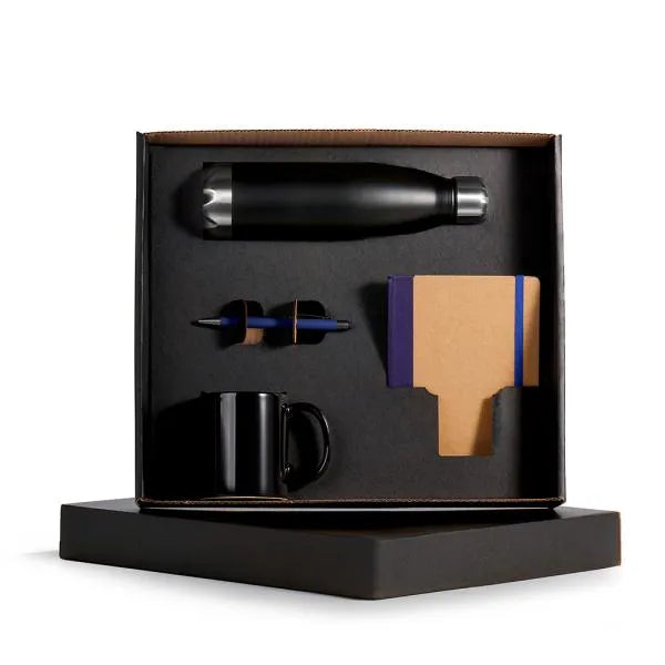KIT ESCRITÓRIO - AZUL - 4 PÇS