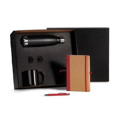 KIT ESCRITÓRIO - VERMELHO - 4 PÇS