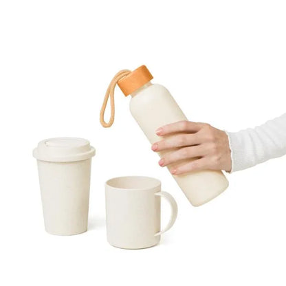 KIT GARRAFA, COPO E CANECA - 3 PÇS