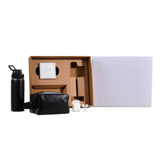 KIT GARRAFA, NECESSAIRE E FONE - 3 PÇS