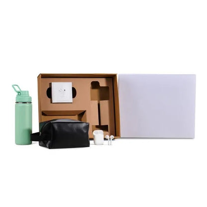 KIT GARRAFA, NECESSAIRE E FONE - 3 PÇS