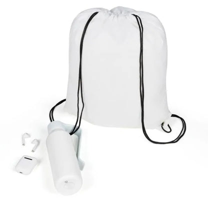 KIT MOCHILA, GARRAFA E FONE BLUETOOTH - 3 PÇS