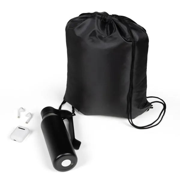 KIT MOCHILA, GARRAFA E FONE BLUETOOTH - 3 PÇS