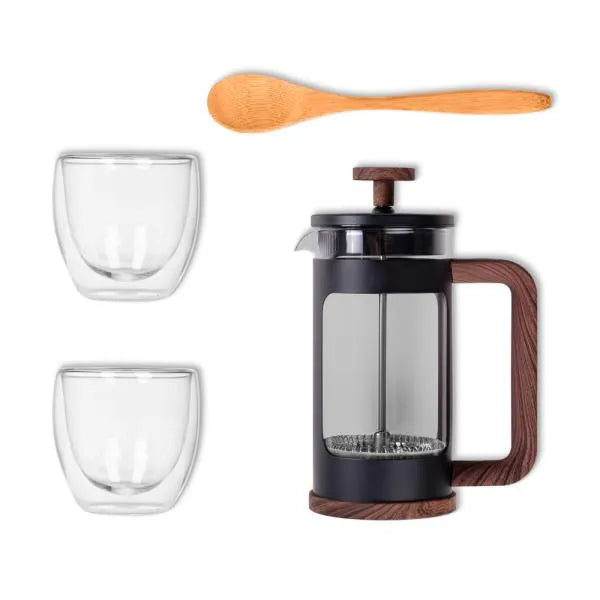 KIT PARA CAFÉ COM PRENSA FRANCESA - 4 PÇS
