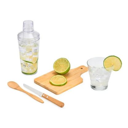 KIT PARA CAIPIRINHA COM COQUETELEIRA - 5 PÇS