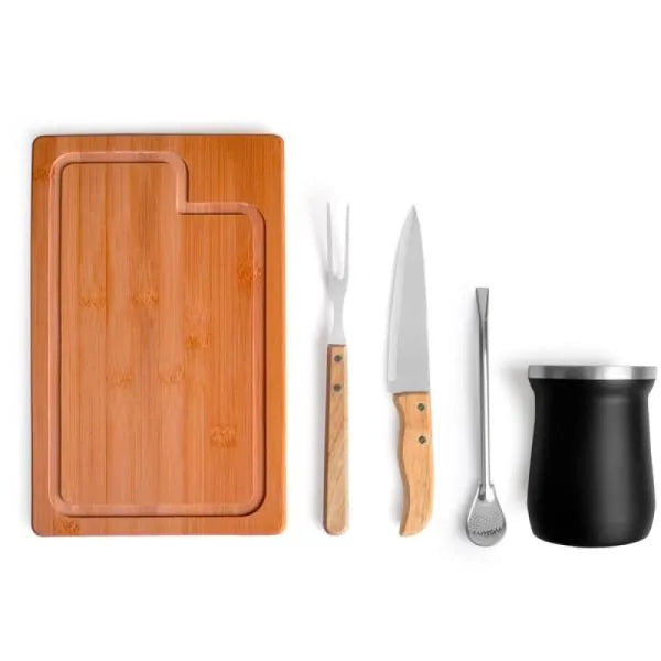 KIT PARA CHURRASCO / CHIMARRÃO / TERERE - 5 PÇS