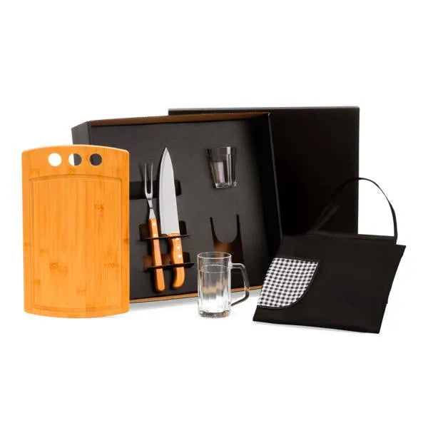 KIT PARA CHURRASCO E CERVEJA - 6 PÇS