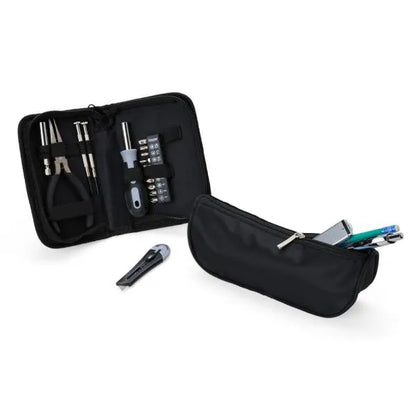 KIT NECESSAIRE E CONJUNTO DE FERRAMENTAS - 17 PÇS