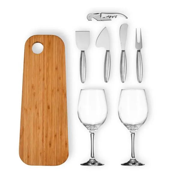 KIT PARA PETISCO E VINHO - 8 PÇS