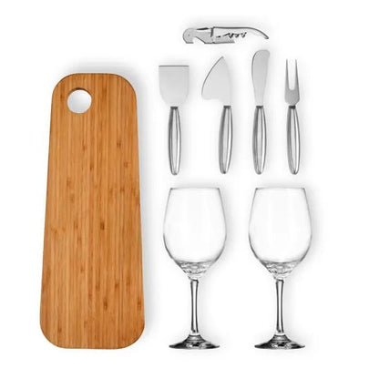 KIT PARA PETISCO E VINHO - 8 PÇS