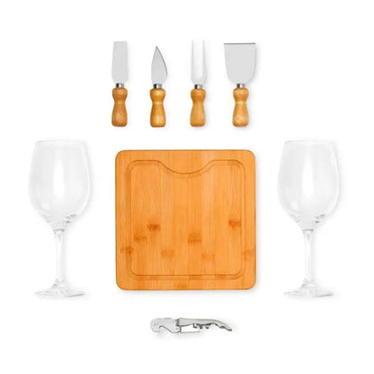 KIT PARA QUEIJO E VINHO - 8 PÇS