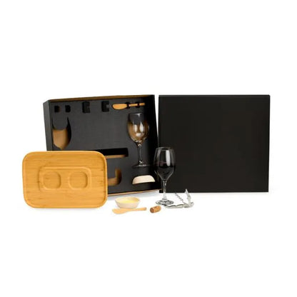 KIT PETISCO E VINHO - 8 PÇS