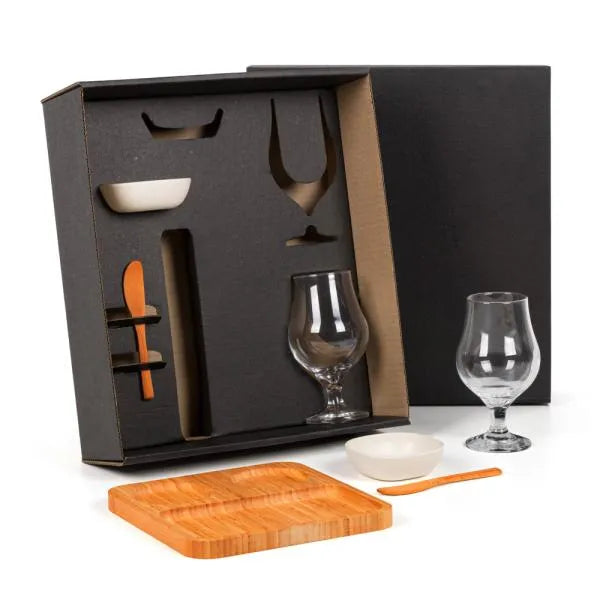 KIT PETISCO, PATE E CERVEJA - 7 PÇS