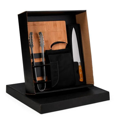 KIT PREMIUM PARA CHURRASCO - 4 PÇS