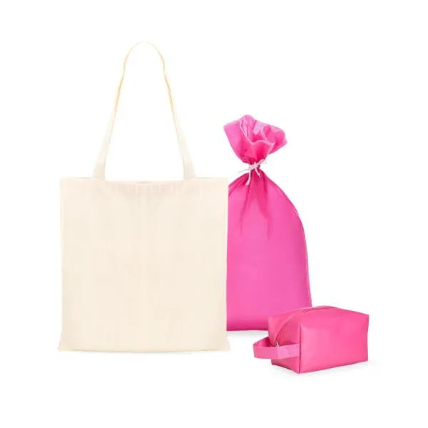 KIT SACOLA/ECOBAG E NECESSAIRE - 2 PÇS