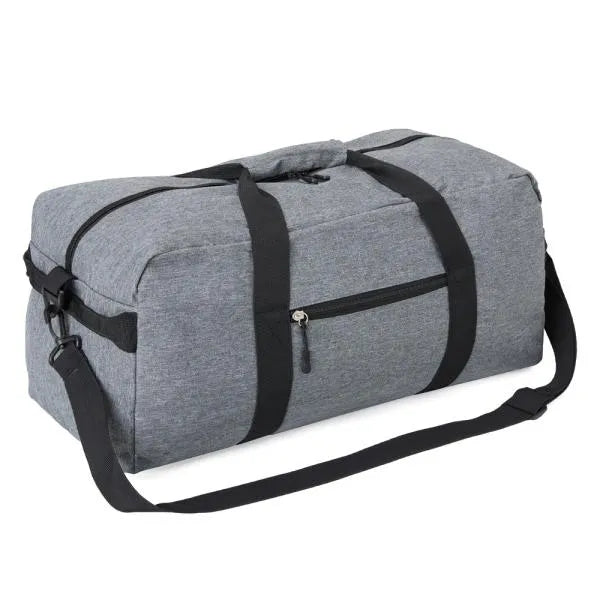 MALA ESPORTIVA EM POLYESTER 300D - MELANGE CINZA - 31L