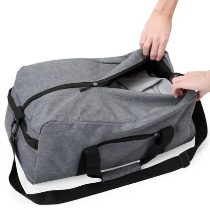 MALA ESPORTIVA EM POLYESTER 300D - MELANGE CINZA - 31L