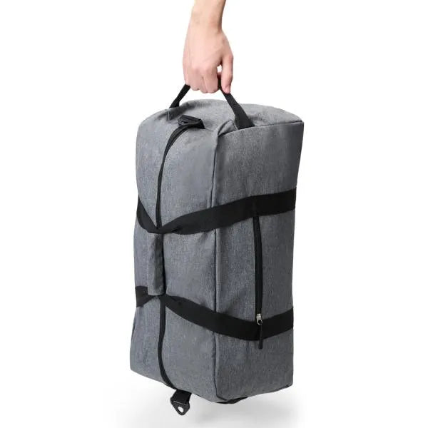 MALA ESPORTIVA EM POLYESTER 300D - MELANGE CINZA - 31L