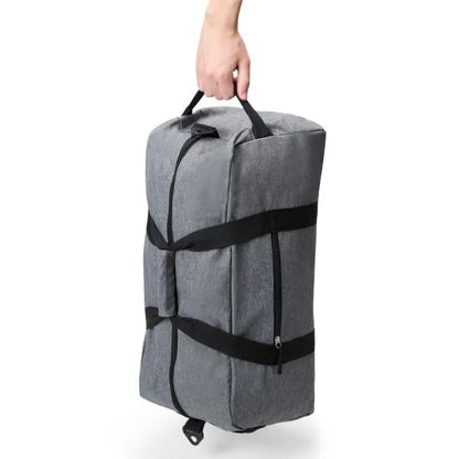 MALA ESPORTIVA EM POLYESTER 300D - MELANGE CINZA - 31L