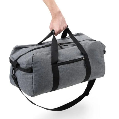 MALA ESPORTIVA EM POLYESTER 300D - MELANGE CINZA - 31L