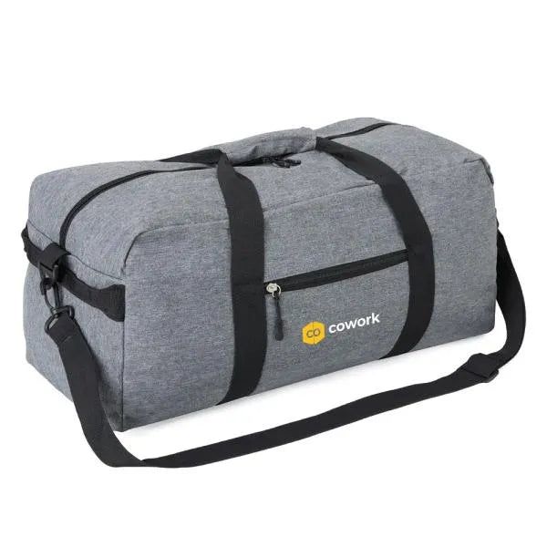 MALA ESPORTIVA EM POLYESTER 300D - MELANGE CINZA - 31L