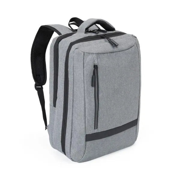 MOCHILA EM POLIÉSTER 300D - MELANGE CINZA - 18L