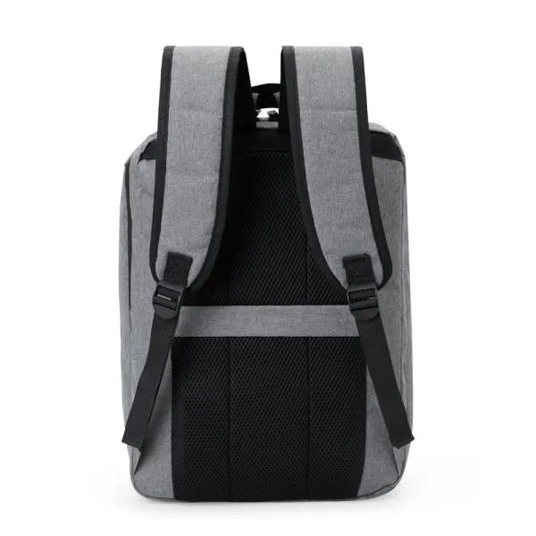 MOCHILA EM POLIÉSTER 300D - MELANGE CINZA - 18L