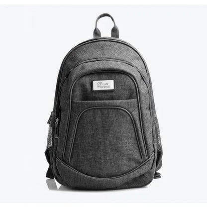 MOCHILA EM POLIÉSTER 300D - MELANGE CINZA