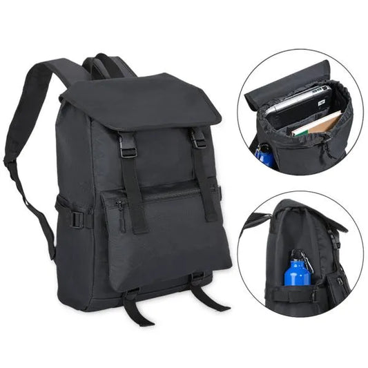 MOCHILA EM POLYESTER 600D - 18L - PRETA