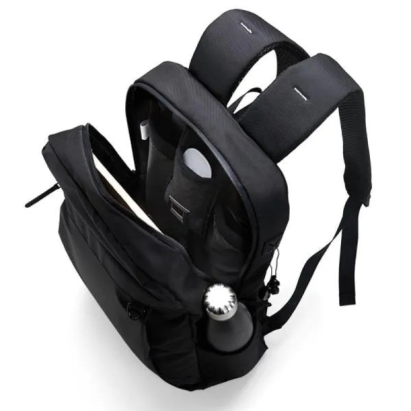 MOCHILA EM POLYESTER/PU - PREMIUM - 20L - PRETA