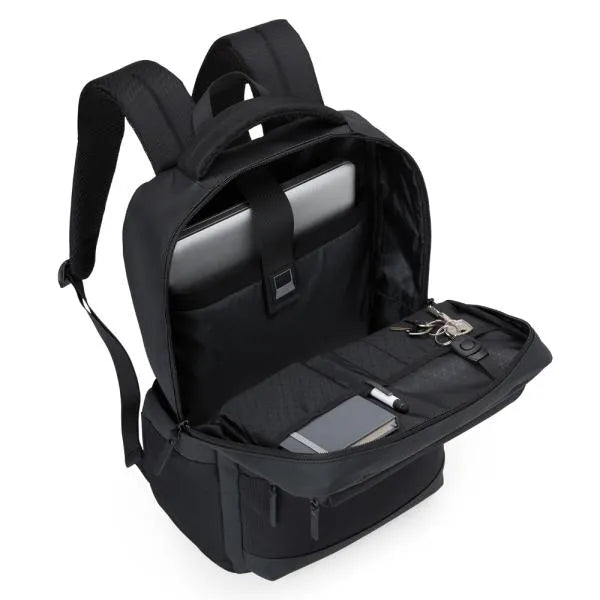 MOCHILA EM POLYESTER/PU - PREMIUM - 20L - PRETA