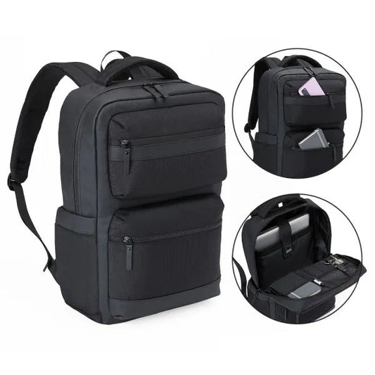 MOCHILA EM POLYESTER/PU - PREMIUM - 20L - PRETA
