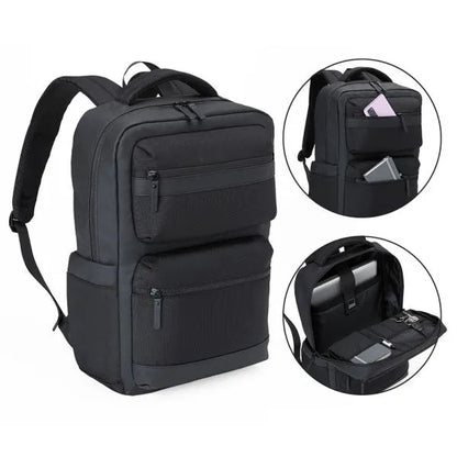 MOCHILA EM POLYESTER/PU - PREMIUM - 20L - PRETA