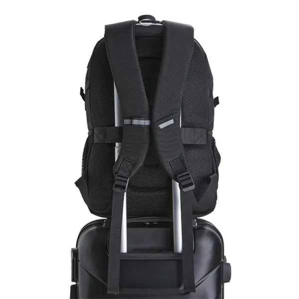 MOCHILA EM POLYESTER/PU - PREMIUM - 22L - PRETA
