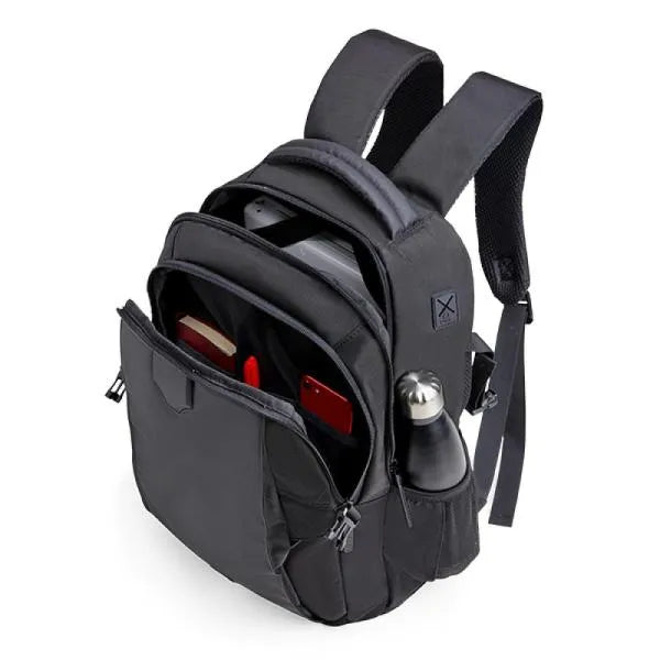 MOCHILA EM POLYESTER/PU - PREMIUM - 22L - PRETA