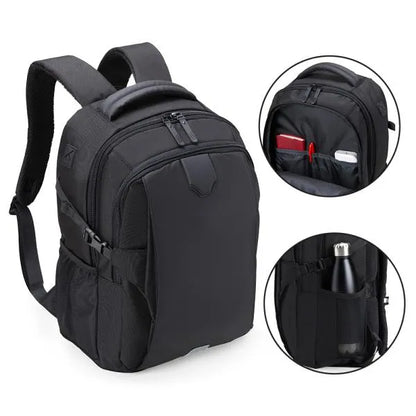 MOCHILA EM POLYESTER/PU - PREMIUM - 22L - PRETA