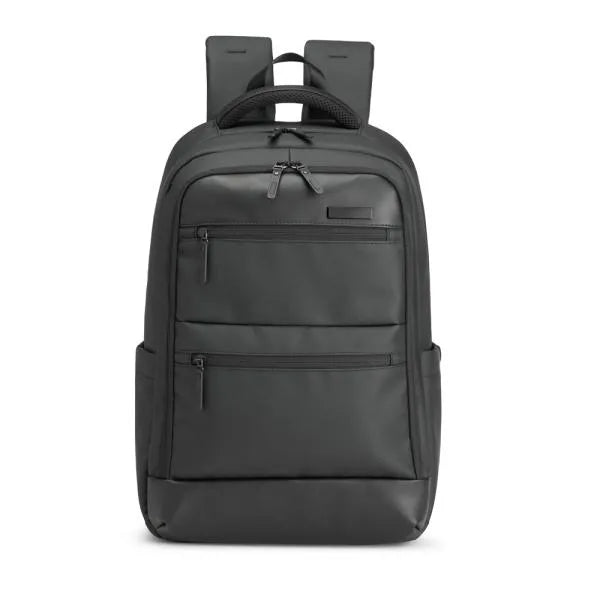 MOCHILA EM PU/POLYESTER - PREMIUM - 24L - PRETA